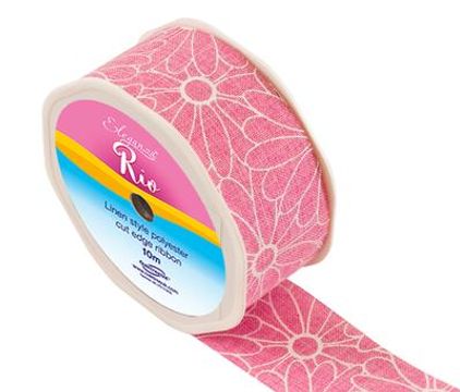 Eleganza Rio Floral 38mm x 10m Lt. Pink No.21 - Ribbons